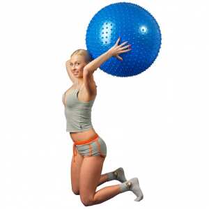 Заказать онлайн Мяч для фитнеса с шипами (Фитбол) синий ОРТОСИЛА L 0575 b, диаметр 75 см в интернет-магазине Город здоровья с доставкой по Хабаровску и всей России недорого